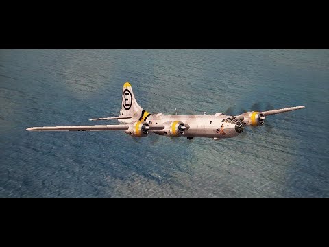 B29 Superfortress landing Kai Tak airport, Hong Kong