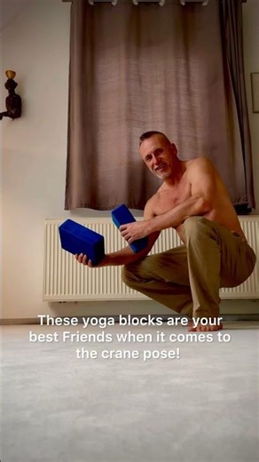 How To Get Into The Crane Position #yogapostures