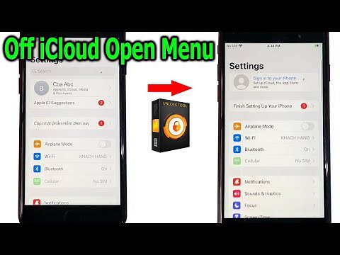 Off/Remove iCloud in Open Menu on all iPhones and iPads with UnlockTool
