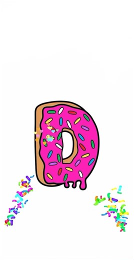 Coloring the Letter D | Satisfying Alphabet Painting 🎨✨