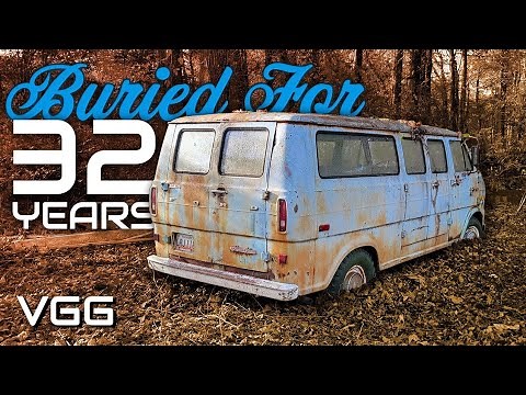 Buried in the woods for 32 years! Will it RUN AND DRIVE? Abandoned Ford SuperVan!