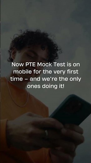 🎯 Real PTE mock test—now on your phone!