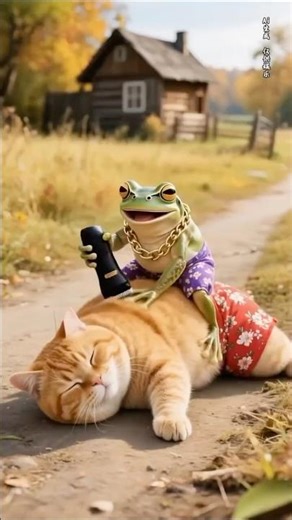 🐸 When a Frog Annoys a Cat 😂 | Funny Short