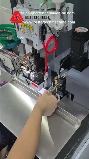 Ring Terminal Crimping Machine - Automatic Wire Stripping and Crimping