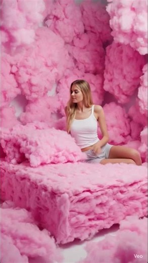 would you sleep on a made of Cotton Candy Bed ASMR 😴✨✨