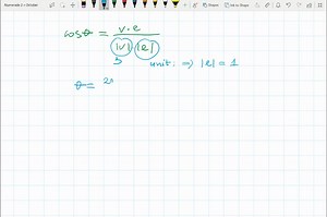 SOLVED:Find 𝐯 ·𝐞, where 𝐯=3, 𝐞 is a unit vector, and the angle between 𝐞 and v is (2 π)/(3).