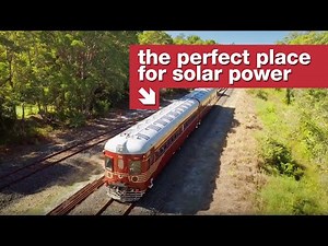 The world's first solar powered train