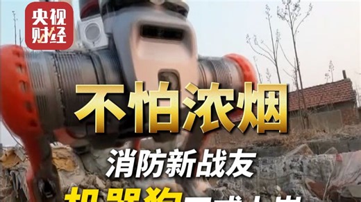 不怕浓烟！#机器狗正式列装消防队#消防新战友机器狗正式上岗