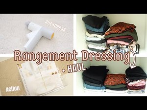JE RANGE ET TRI MON DRESSING + HAUL ACTION ET ALIEXPRESS LE DOUBLE 11