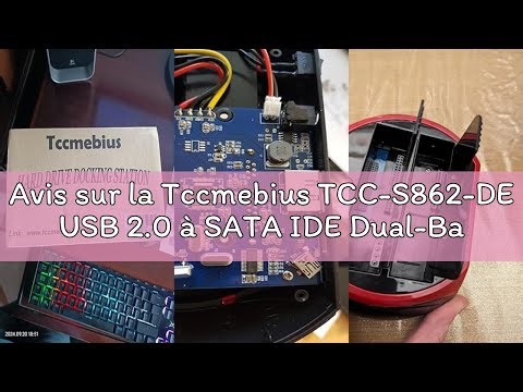 Avis sur la Tccmebius TCC-S862-DE USB 2.0 à SATA IDE Dual-Bay HDD Disque Dur Station d'accueil avec