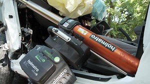 Holmatro's new Telescopic Ram features an integrated laser pointer for first-time-right positioning, and offers a higher speed at a lower weight and noise level. https://bit.ly/2AXnQGc | FireRescue1