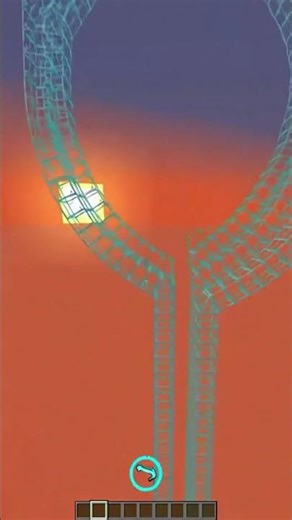 My Hotbar Spawned a TINY Minecart… then built a SKY TRACK