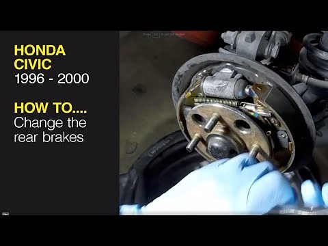 Honda Civic (1996 - 2000) - How to replace the rear brake shoe - Haynes Manuals