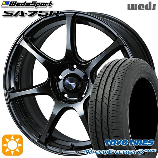 �ڳ�ŷ�Ծ��215/55R17 94V �ȡ��衼 �ʥΥ��ʥ���3�ץ饹 Weds �����å����ݡ��� SA75R HBCII (�ϥ��ѡ��֥�å����ꥢ�ġ� 17����� 7.0J 5H114.3 ���ޡ�������ۥ����륻�åȡ�������ۥ������²���