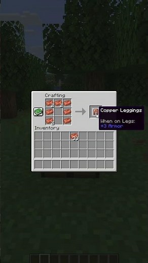 How to Craft Copper Leggings in Minecraft