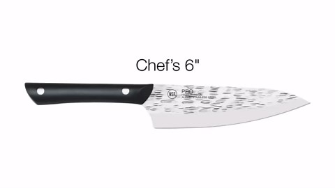 Kai PRO 3 Piece Starter Set, Includes 8" Chef, 3.5" Paring & 6" Utility Knives, Hand Sharpened Knife Set, Japanese AUS6M Stainless Steel Blades, Full-Tang POM Handles, NSF Certified