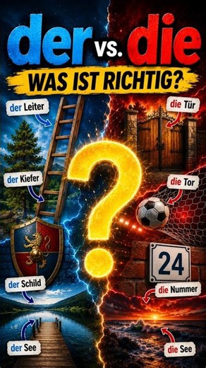 🤯 Gleich geschrieben, andere Bedeutung! | Der, Die oder Das? | Deutsch A1-A2 #learngerman #deutsch