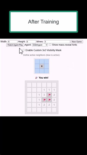 Train Your Own Reinforcement Learning Minesweeper Agent