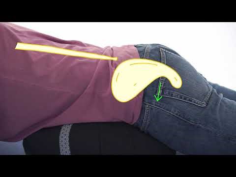 Pelvic tilt in the missionary position for men
