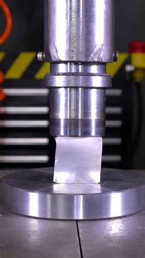 Hydraulic Press vs Titanium Block 🔥 | Can Titanium Survive the Pressure? #hydraulicpress #titanium