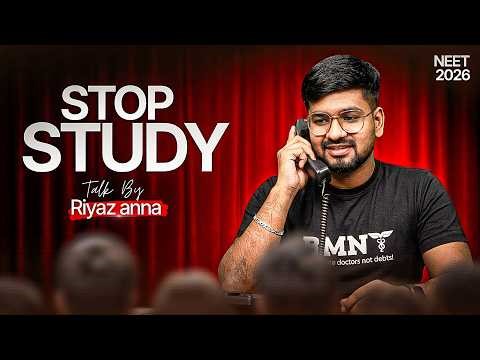 NEET 2026 Last Day Stress Relief Session | Talk with Riyaz Anna 🧠✨ | Stay Calm Before Exam