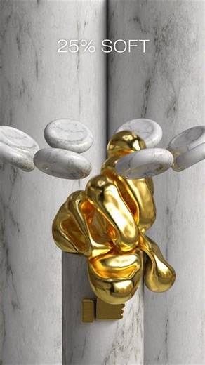 0% vs 100% Softness 3D Soft Body Simulation #3d #shorts #blender