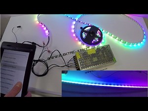 how to install Dreamcolor Wifi Controlled DMX Digital LED Strip Instalación del LED