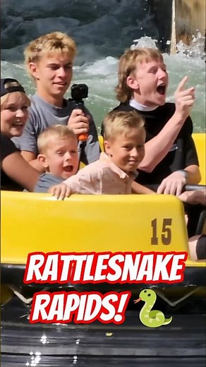 RATTLESNAKE RAPIDS RIVER RAFT RIDE AT LAGOON AMUSEMENT PARK!