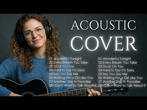 70s 80s 90s Love Songs Acoustic Covers – Soft Girl Vocal | Wonderful Tonight & More