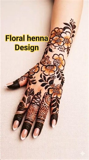 Elegance in Every Stroke: Floral Mehandi Design ✨