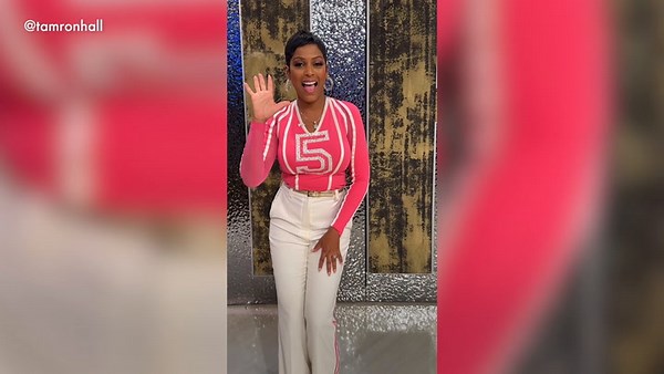 WATCH: Tamron Hall could be a cheerleader in striking curve-hugging outfit