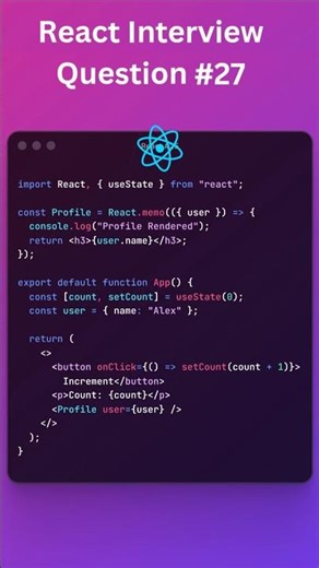 React interview question #shorts #reactjs #frontend #javascript #html #css #webdevelopment #webdev