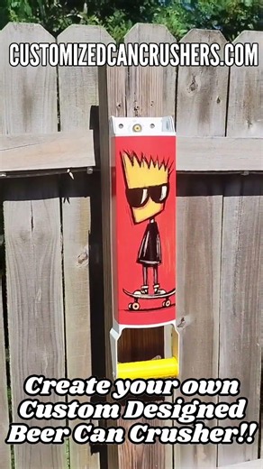 Custom Designed Beer Can Crusher