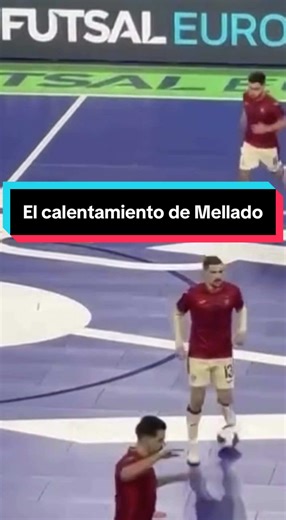 Calentamiento de Mellado para UEFA