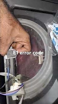 E1 error code for whirlpool Washing Machine | how to solve #E1 error code whirlpool Washing Machine