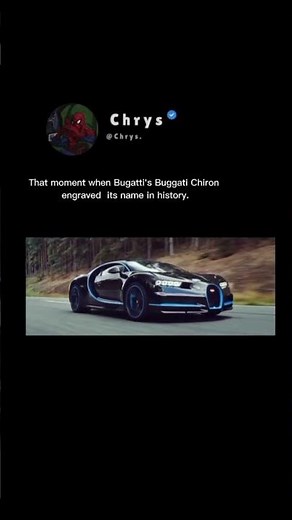 0-400-0 km/h in just 42 seconds?! 🤯 Witness the Bugatti Chiron's insane speed record. Watch now!