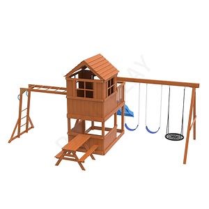 [Hot Item] Outdoor Playsets Wooden Playground Outdoor Swing Sets