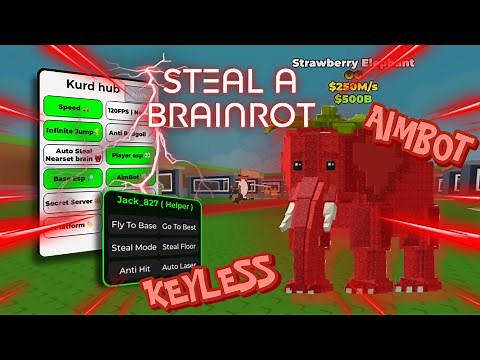 Steal a Brainrot | Kurd Hub | Anti hit, Auto Laser, Infinite jump