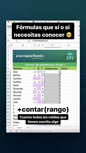 30K views · 433 reactions | ¡Haz tu vida más fácil! Aprende estas dos fórmulas  en Excel | A2 Aprende y Aplica | Facebook