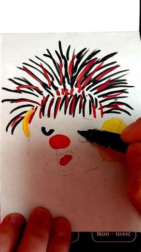 Drawing a Stylish Animal with Markers #art #drawing #animals