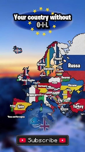 Your country without 0-I-L #europe #mapping #geography