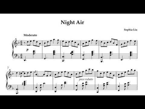 Sophia Liu - Night Air (Sheet Music)