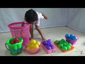 Learn To Count 1-10 With Colorful Balls | Learn To Count Educational Videos For Toddler