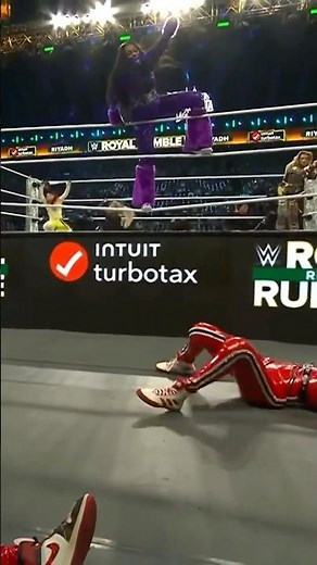 And just like that, the Bella Twins have been eliminated by Lash Legend 🫢 #RoyalRumble