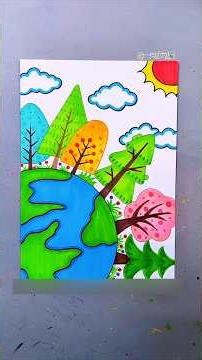 Drawing of planet Earth #drawing