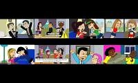 Mix of 8 videos from youtube : 8 goanimate troublemakers gets grounded and gets sent to the wgbh Boston and the bnd of doom logos