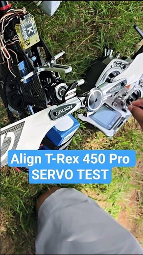 Align T-Rex 450 helicopter servo testing