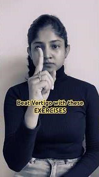 Exercises for Vertigo - Cawthorne Cooksey Exercises #vertigo #vertigoexercise