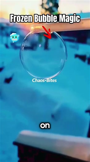 Instant Frozen Bubbles #weirdfacts #facts #shortvideo