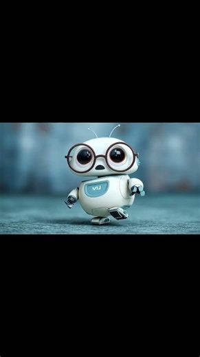 Robot wears eye glasses for the first time! #cuterobot #eyeglasses
